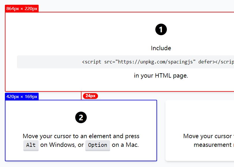 Spacing.js Library